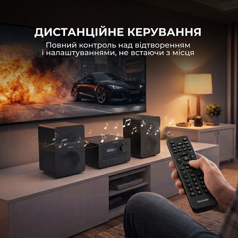Музыкальный центр Sharp XL-B520D(BK) Black купить в официальном