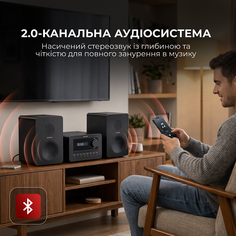 Музыкальный центр Sharp XL-B520D(BK) Black купить в официальном
